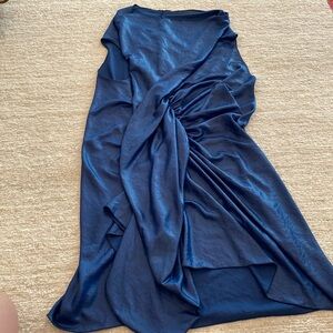 Small Veronique Miljkovitch Blue Slinky Dress